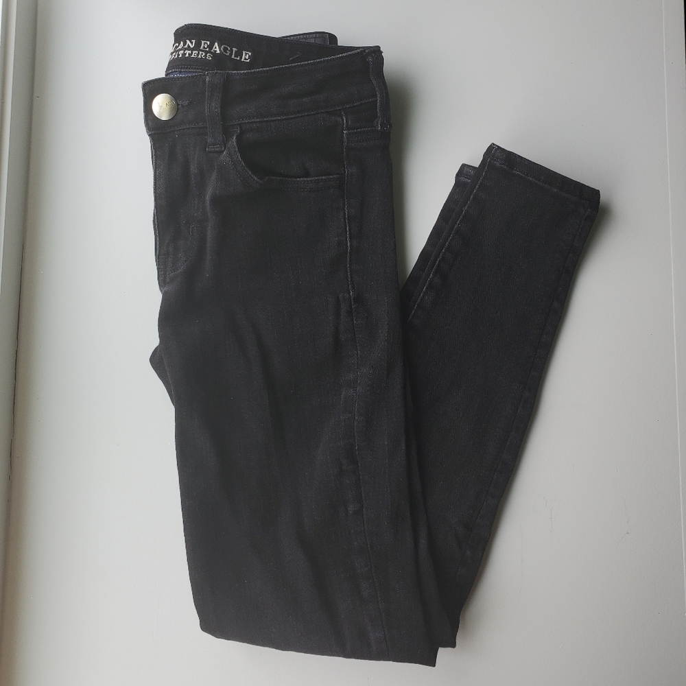 American Eagle Black Skinny Denim Jeans